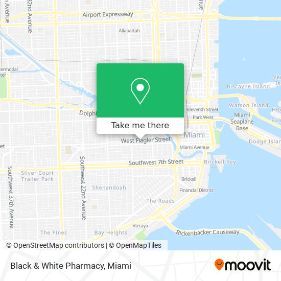 Black & White Pharmacy map