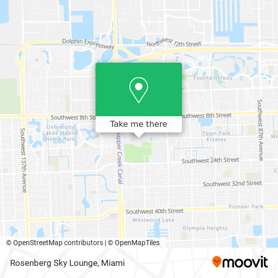 Rosenberg Sky Lounge map