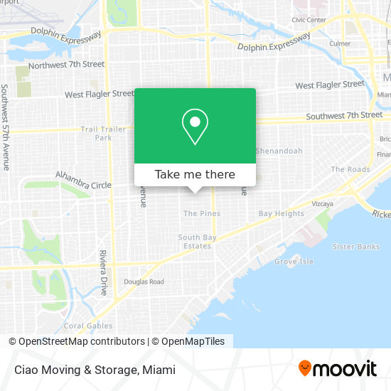 Mapa de Ciao Moving & Storage