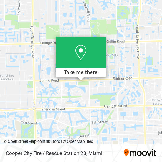 Mapa de Cooper City Fire / Rescue Station 28