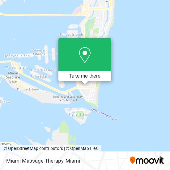 Miami Massage Therapy map