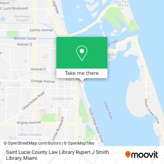Saint Lucie County Law Library Rupert J Smith Library map
