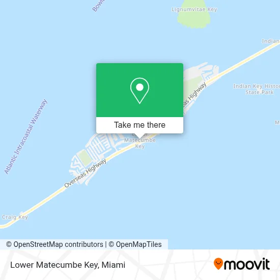Lower Matecumbe Key map