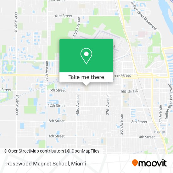 Rosewood Magnet School map