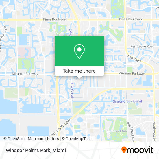 Windsor Palms Park map