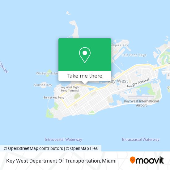 Key West Department Of Transportation map