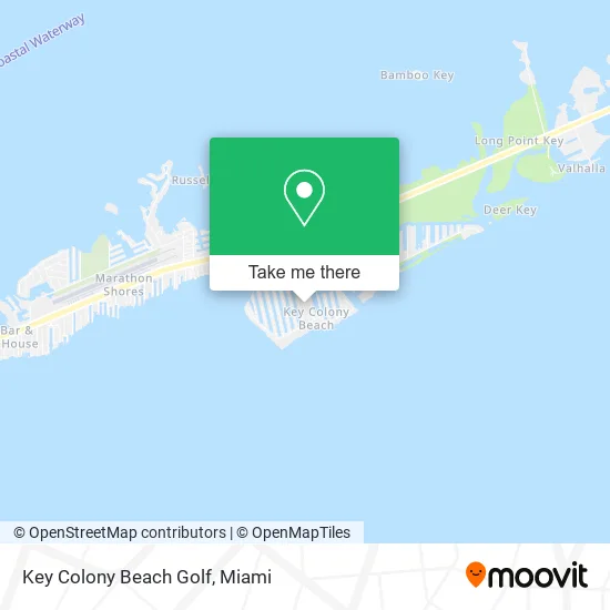 Key Colony Beach Golf map