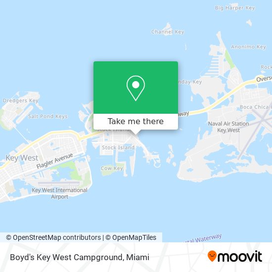 Mapa de Boyd's Key West Campground