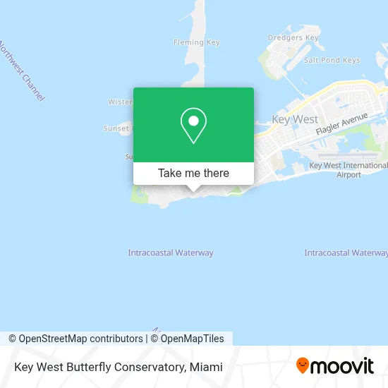 Key West Butterfly Conservatory map