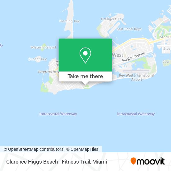 Clarence Higgs Beach - Fitness Trail map