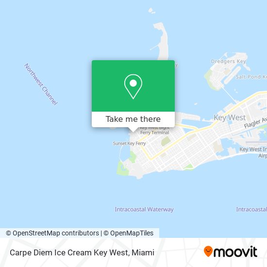 Carpe Diem Ice Cream Key West map