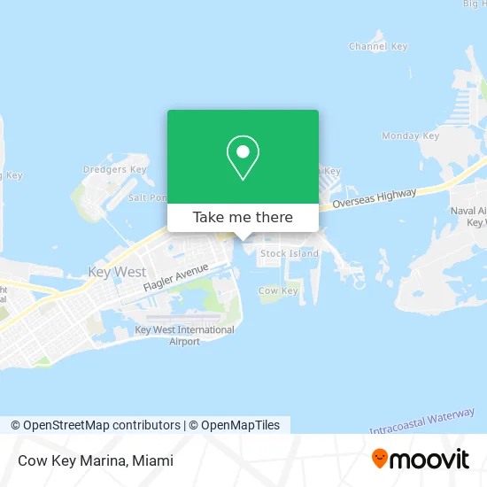Cow Key Marina map