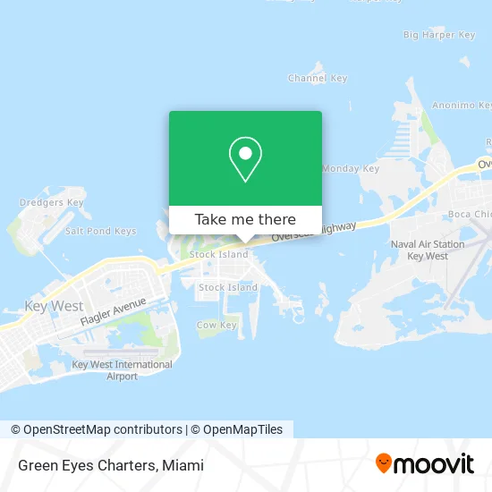 Green Eyes Charters map
