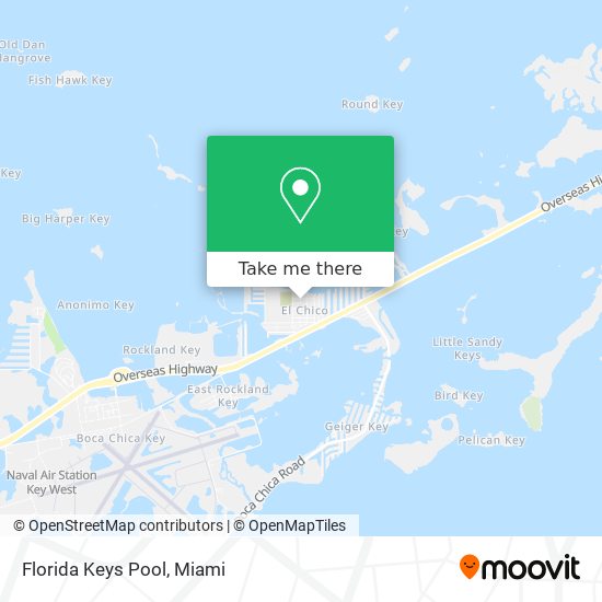 Mapa de Florida Keys Pool