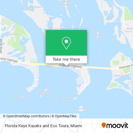 Mapa de Florida Keys Kayaks and Eco Tours