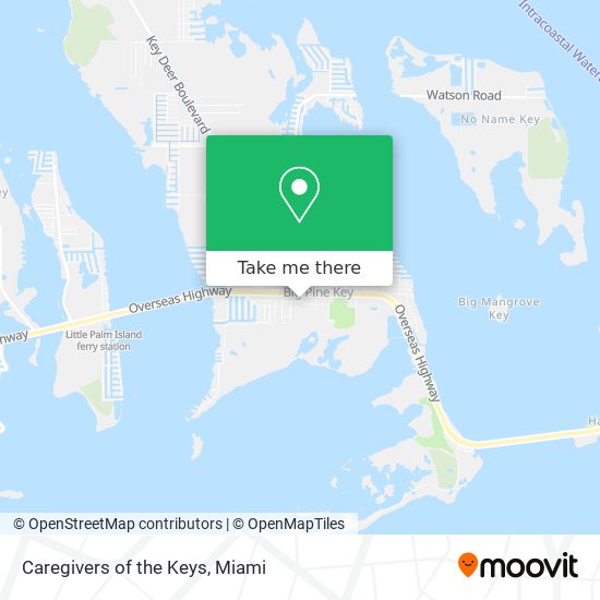 Caregivers of the Keys map