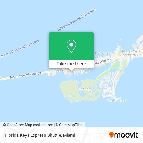 Florida Keys Express Shuttle map