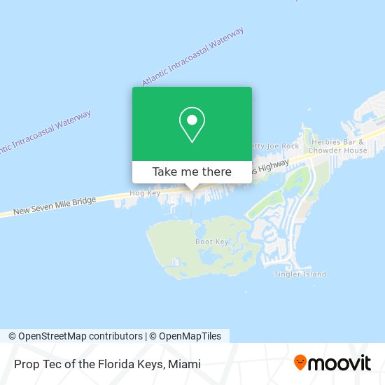 Prop Tec of the Florida Keys map