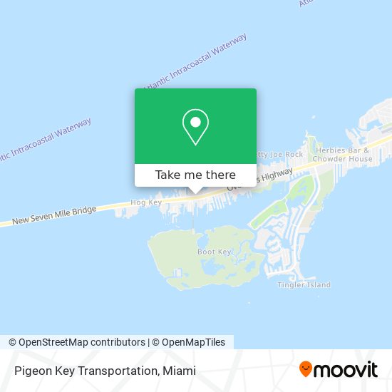 Mapa de Pigeon Key Transportation