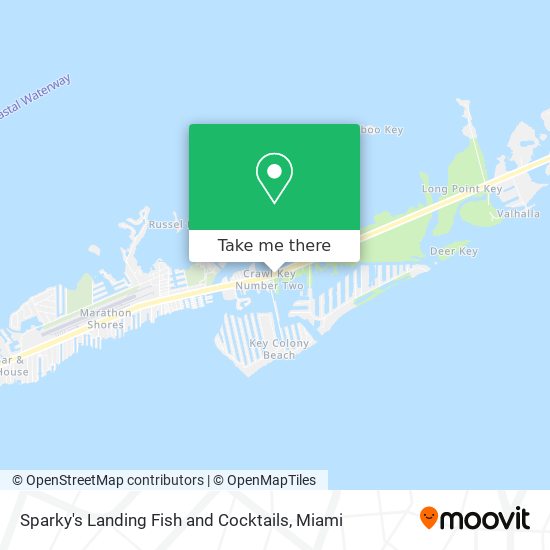 Sparky's Landing Fish and Cocktails map