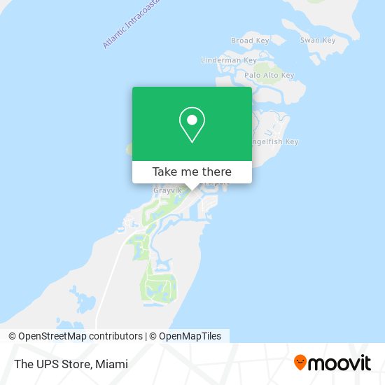 The UPS Store map