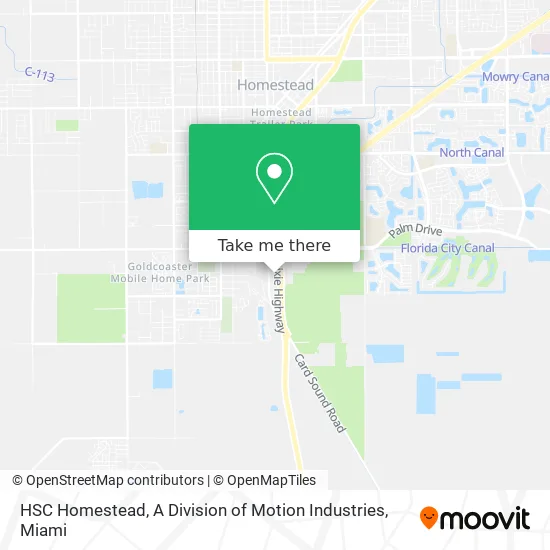 HSC Homestead, A Division of Motion Industries map