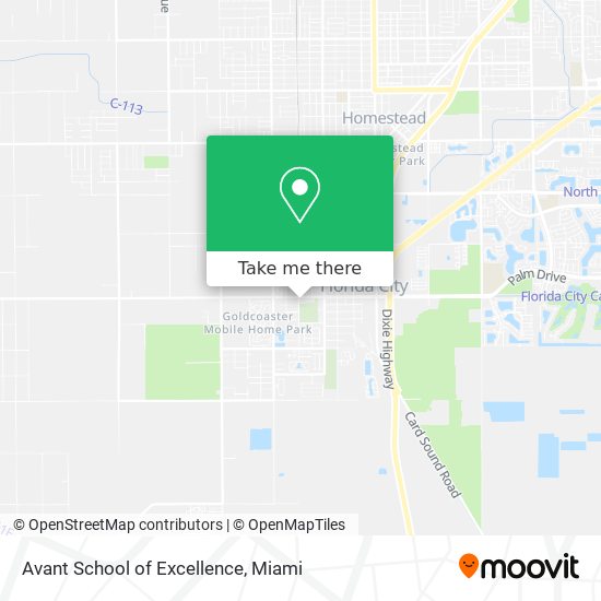 Avant School of Excellence map