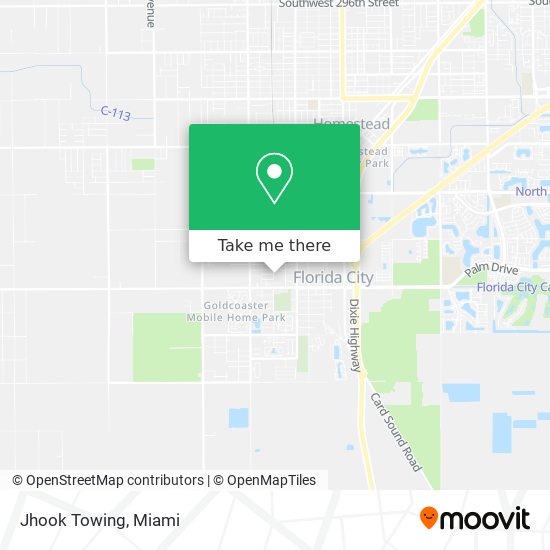 Jhook Towing map