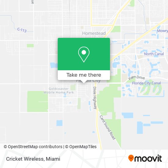 Mapa de Cricket Wireless