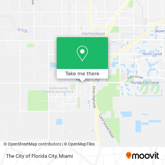 Mapa de The City of Florida City