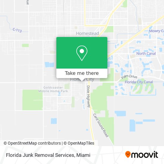 Mapa de Florida Junk Removal Services