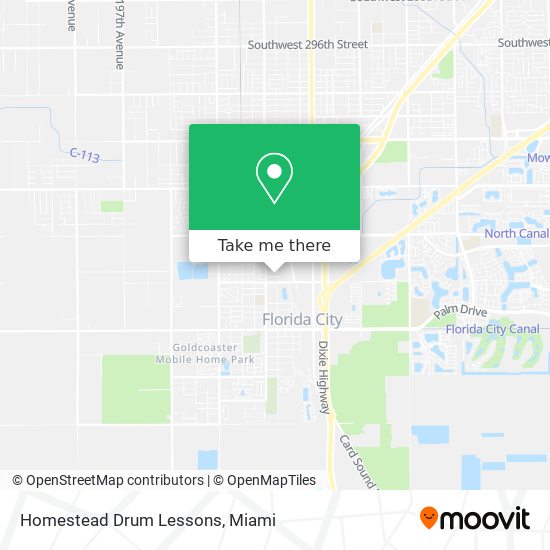 Homestead Drum Lessons map