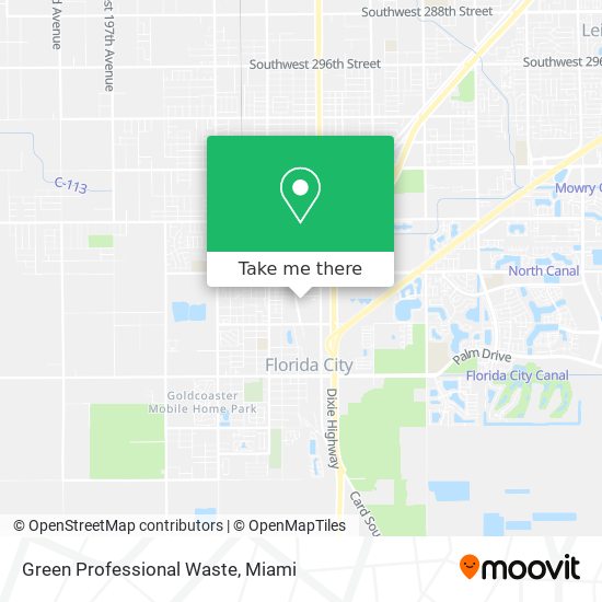 Green Professional Waste map