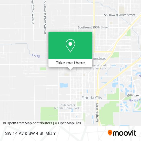 SW 14 Av & SW 4 St map