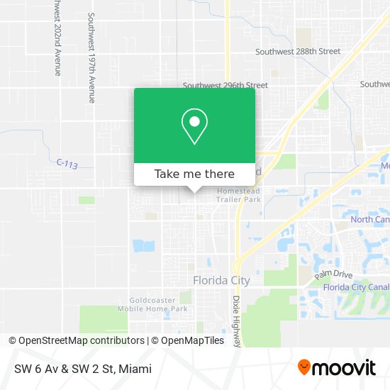 SW 6 Av & SW 2 St map