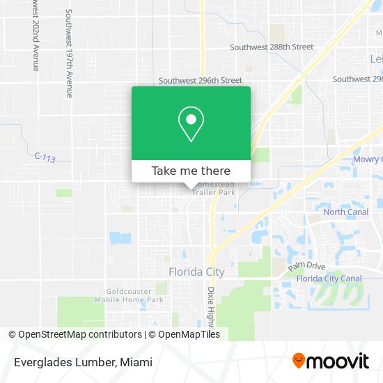 Everglades Lumber map