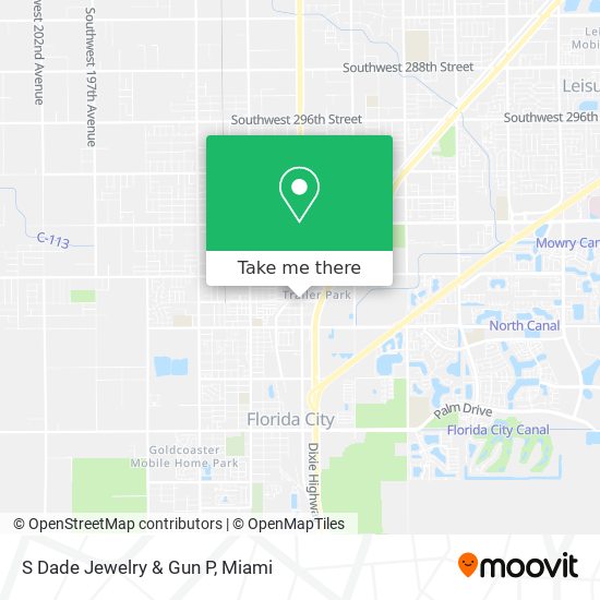 S Dade Jewelry & Gun P map