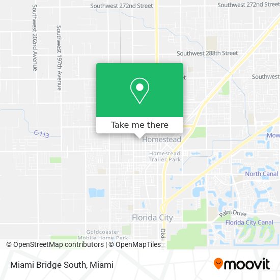 Mapa de Miami Bridge South