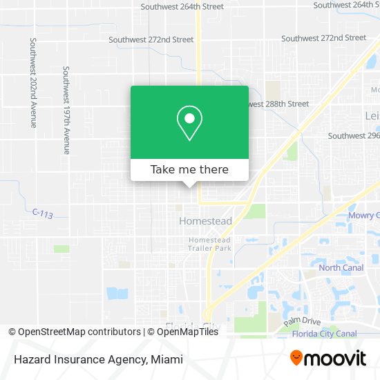 Hazard Insurance Agency map