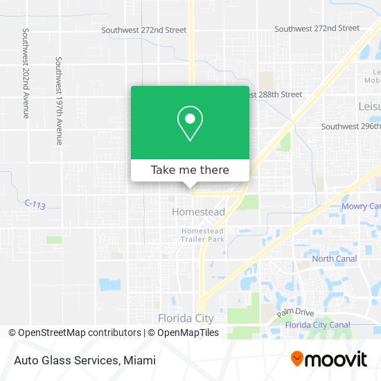 Auto Glass Services map