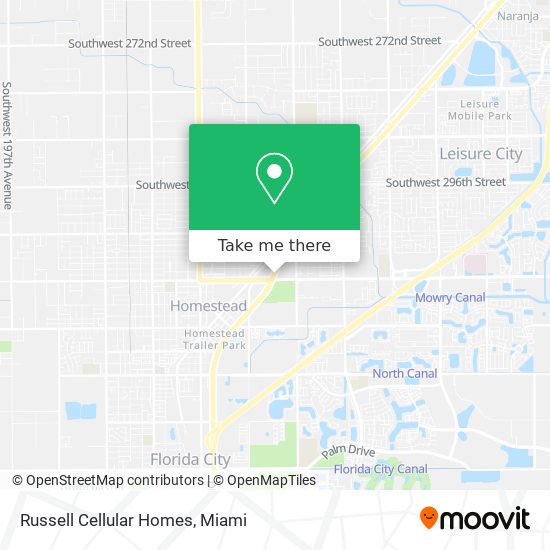 Russell Cellular Homes map