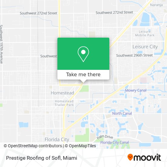 Prestige Roofing of Sofl map