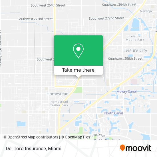 Del Toro Insurance map