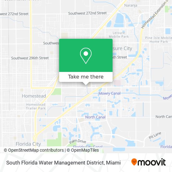 Mapa de South Florida Water Management District