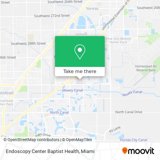 Mapa de Endoscopy Center Baptist Health