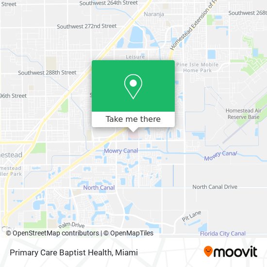 Mapa de Primary Care Baptist Health