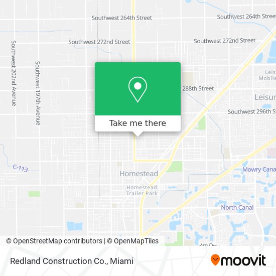 Mapa de Redland Construction Co.