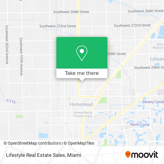 Lifestyle Real Estate Sales map