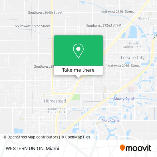 WESTERN UNION map