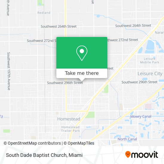 South Dade Baptist Church map